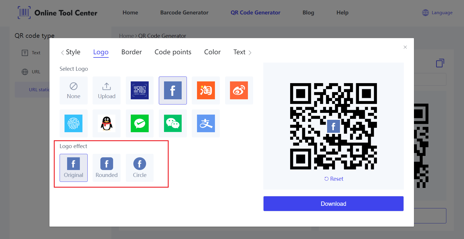 Generador de código QR de facebook con logos.png