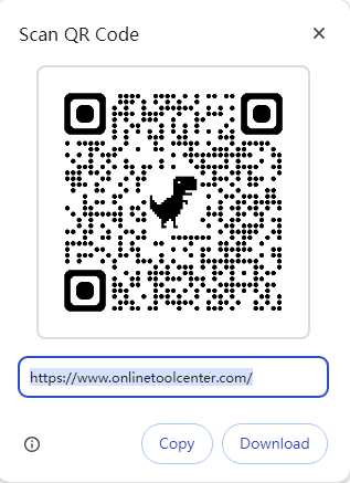 Código QR de dinosaurio. PNG