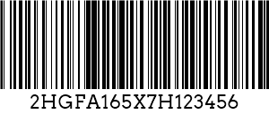 Código 128 VIN Barcode