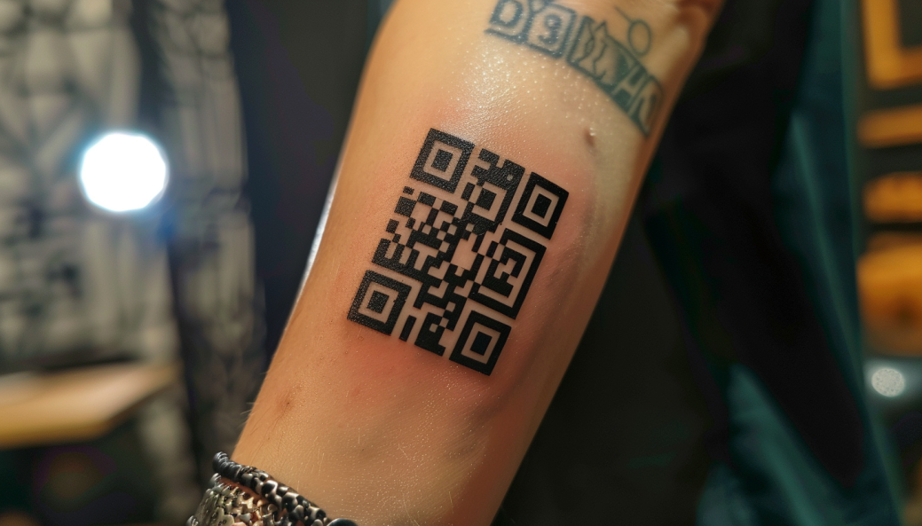 Tatuaje de código qr. PNG