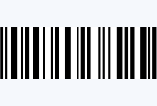 Ejemplo de código de barras sin números. PNG