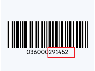 Número de artículo del Código de barras. PNG