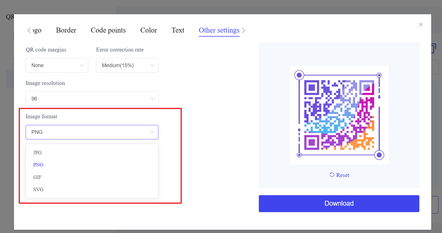 Formato de código QR