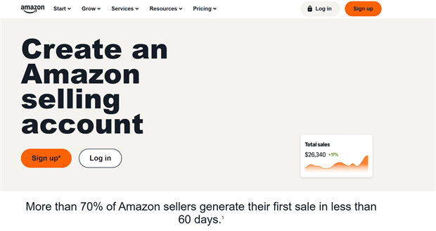 cuenta de vendedor de amazon