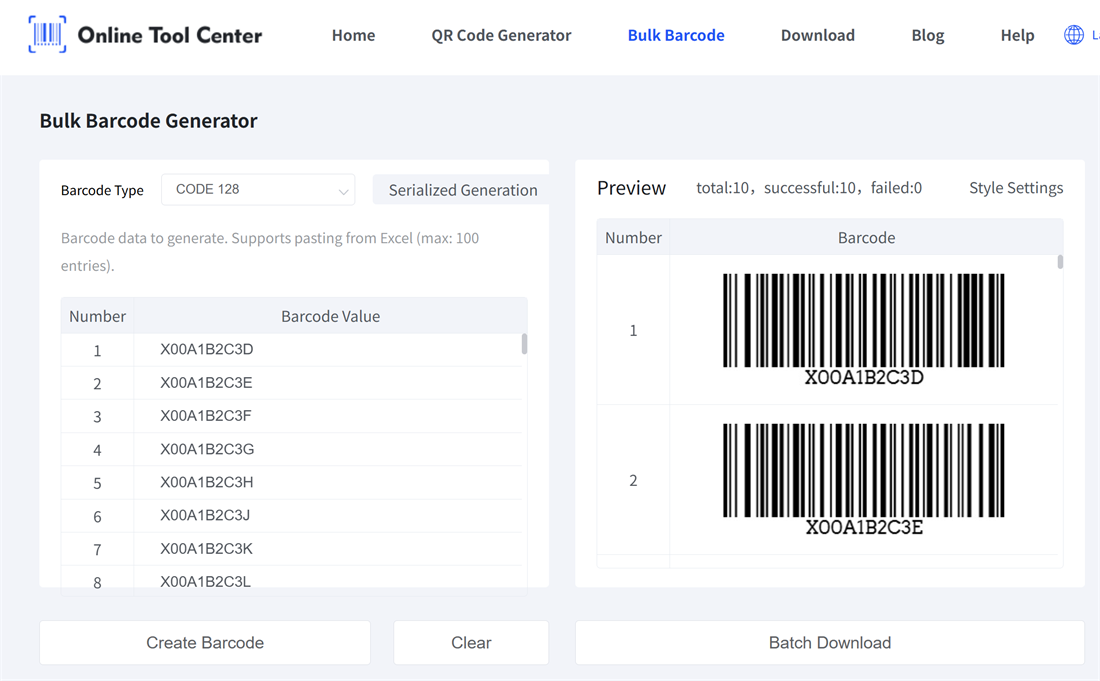 bulk fnsku barcodes códigos de barras fnsku a granel