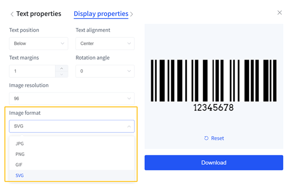 diferentes formatos de c&oacute;digos de barras