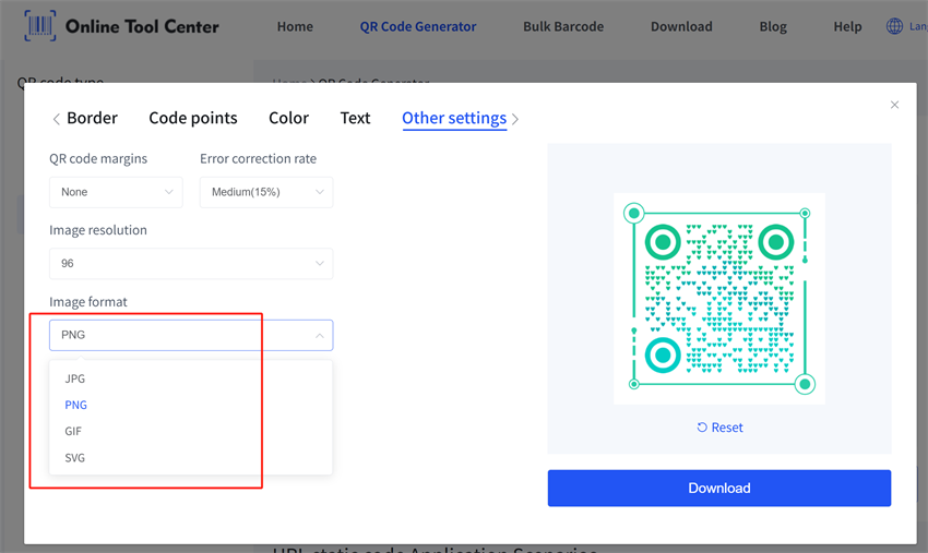 formatos de imagen de c&oacute;digos qr est&aacute;ticos