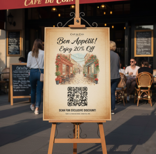 promoci&oacute;n restaurante c&oacute;digo qr