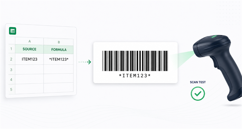 use libre barcode 39 in excel usar código de barras libre 39 en excel