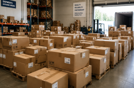 roducts packed in corrugated boxes ready for shipment productos empaquetados en cajas onduladas listas para el envío